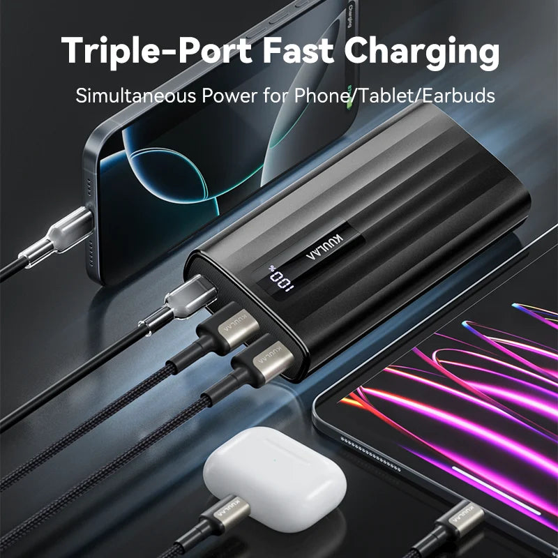 Power Bank 20000mAh/10000mAh Fast Charging PD Portable Charger USB-C External Battery for iPhone Samsung
