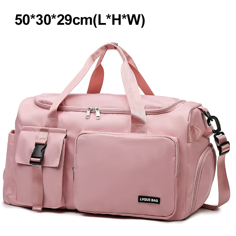 Waterproof Gym Bag Women Travel Duffel Wet Dry Swimming Shoulder Fitness Weekender Bag