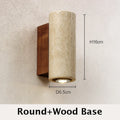 Yellow Marble LED Wall Lamp Bedside Sconce for Bedroom Living Room and Corridor