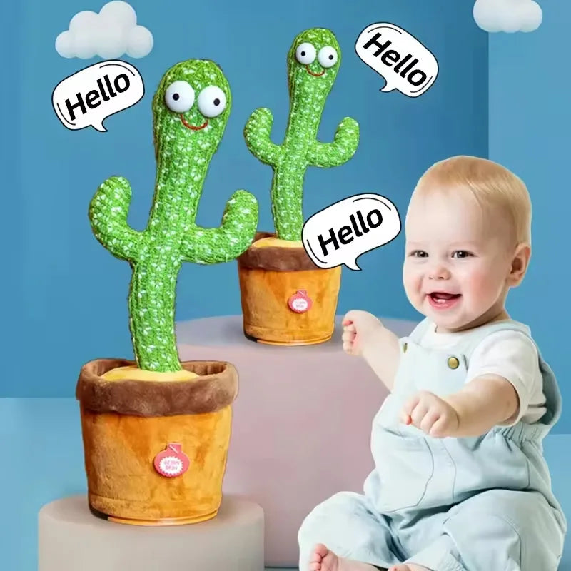 Talking Dancing Cactus Plush Toy with Music