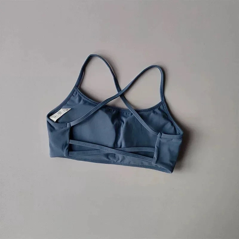 Women Cross Back Sports Bra Shockproof Yoga Running Fitness Vest