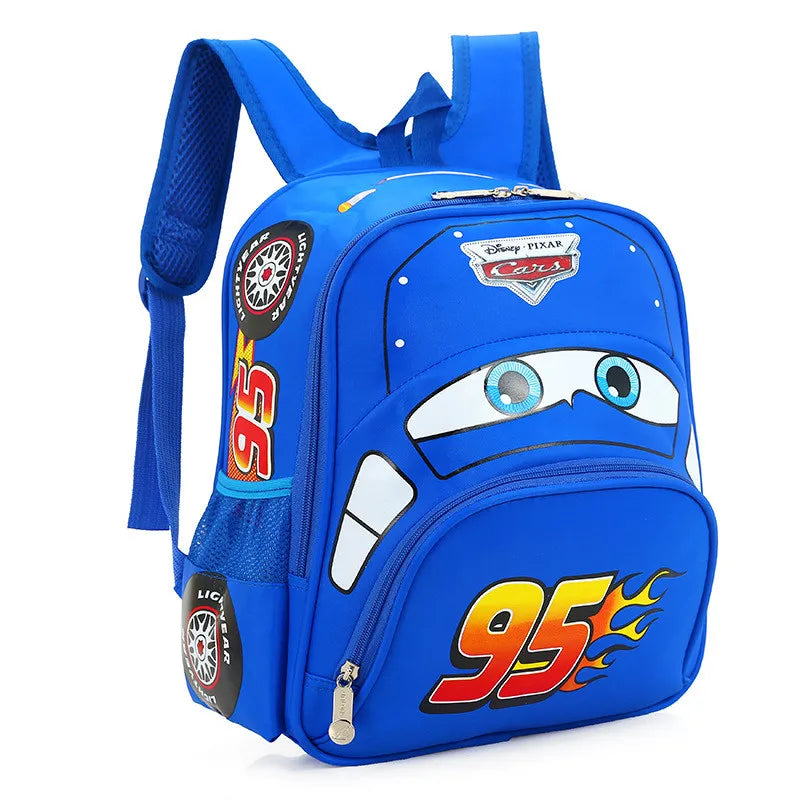 Cartoon Car Kids Backpack for Boys Ages 3 to 6