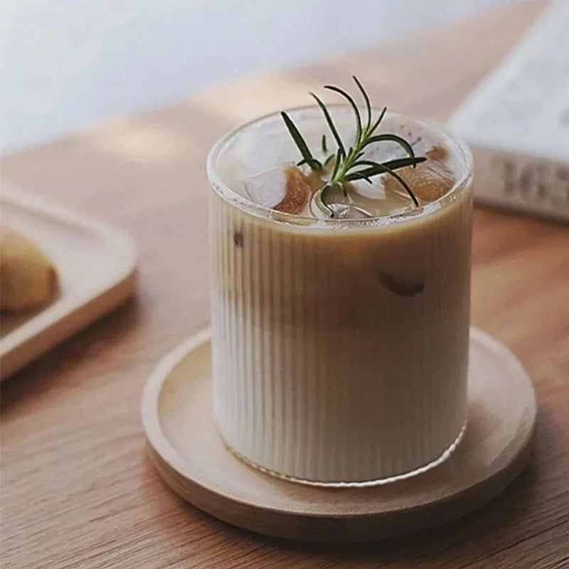 Glass Cup Transparent Mug for Coffee Milk Beer Water 1 6pcs Set