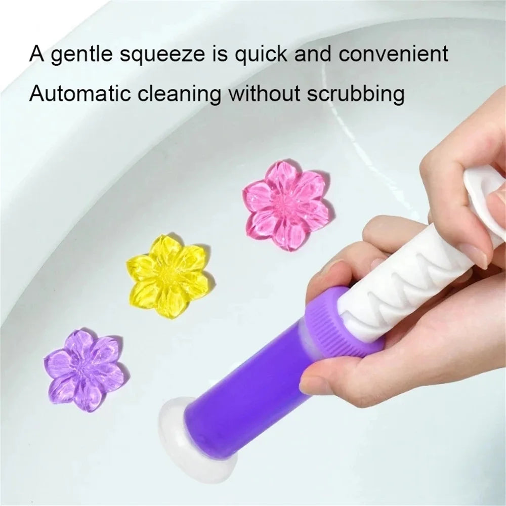Flower Aroma Toilet Cleaning Gel Deodorant Cleaner