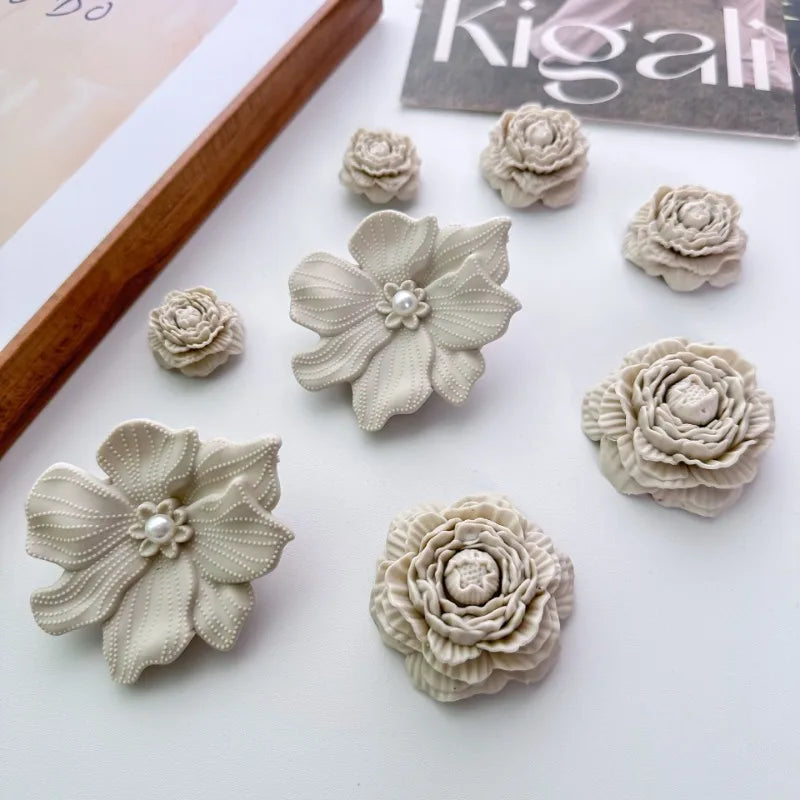 Shoe Charms Set 3D Flower DIY Buckle Accessories Hole Decorations Women Shoes