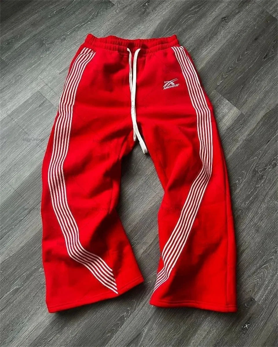Y2K Wide Leg Tactical Jogger Pants Unisex Streetwear Sweatpants
