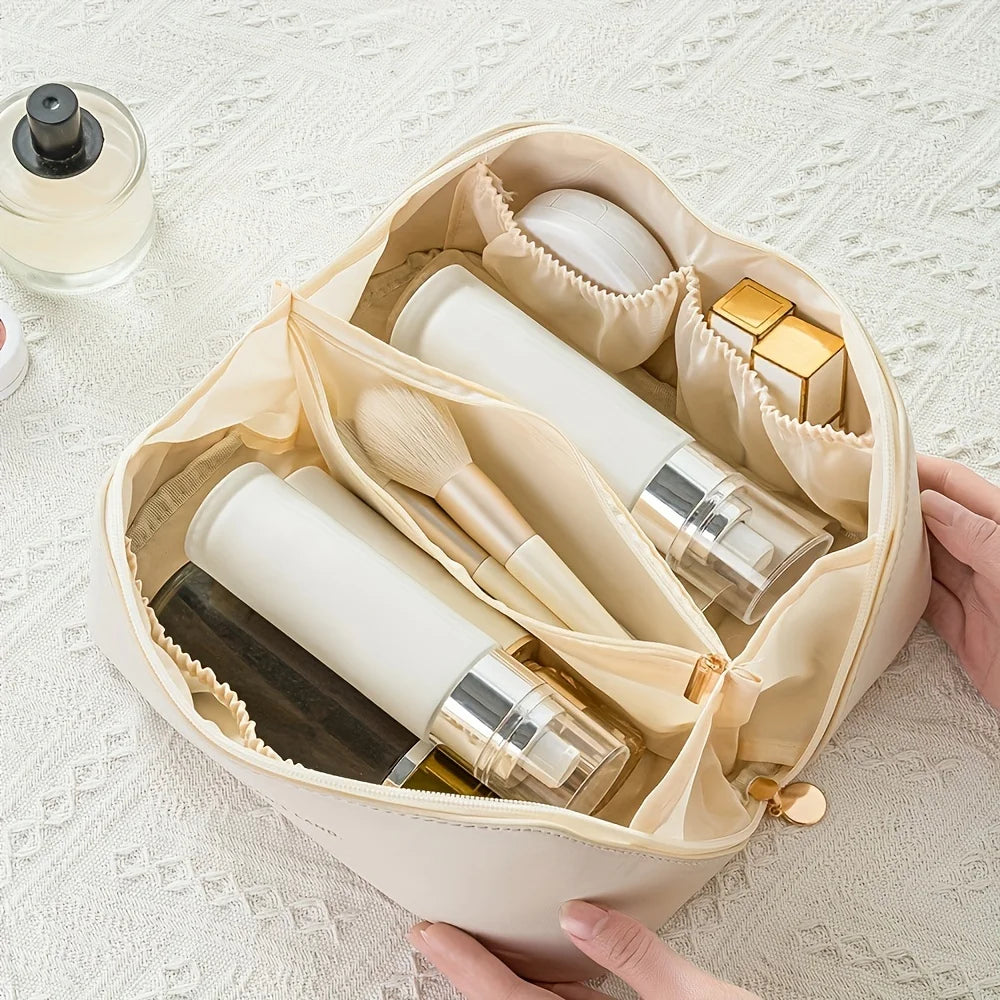 Makeup Organizer Travel Cosmetic Bag Large Capacity Toiletry Storage Pouch Waterproof Portable Beauty Case