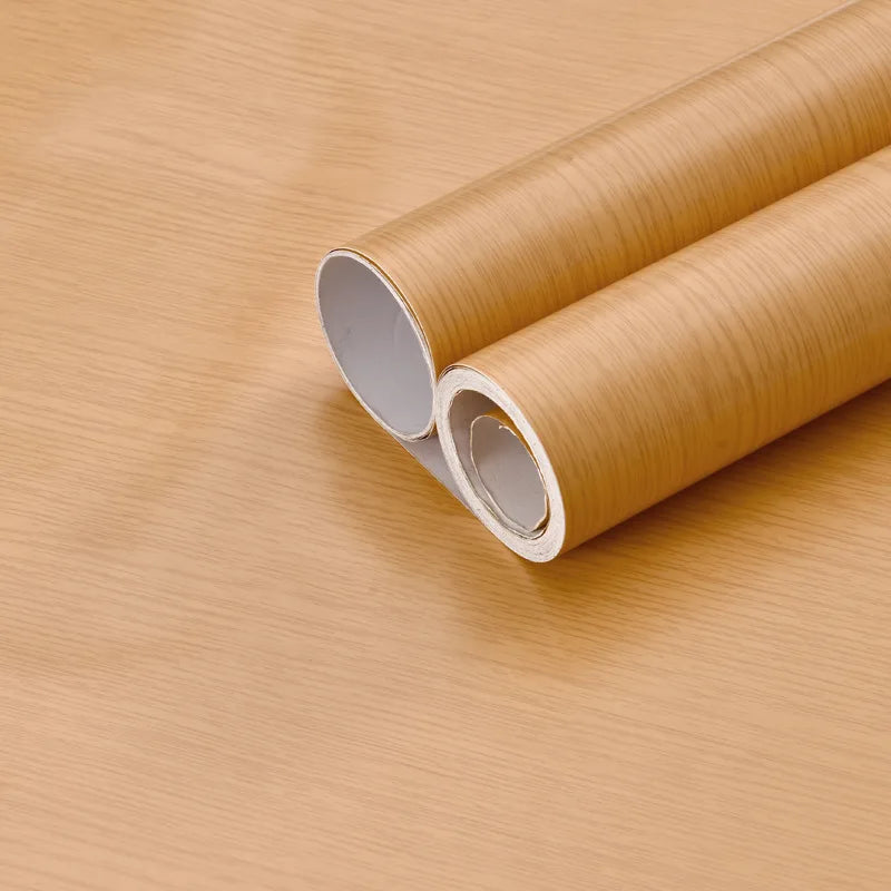 Peel and Stick Wood Grain Floor Sticker Self Adhesive Scratch Resistant Flooring