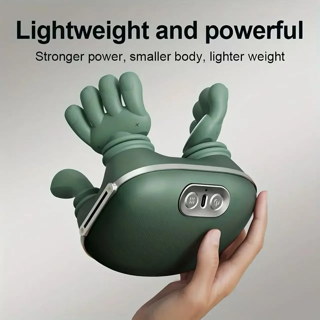 5-Finger Neck & Shoulder Massager with Heat Rechargeable Deep Tissue Kneading Massage Device for Pain Relief & Relaxation
