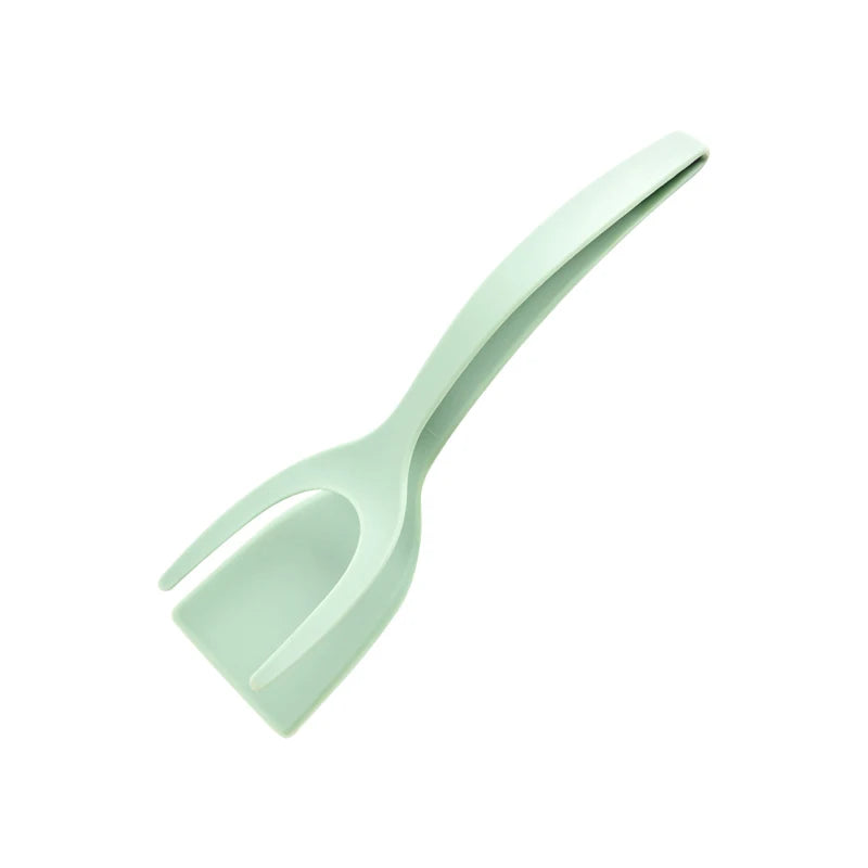 New 2 in 1 Grip Flip Spatula Tongs Egg