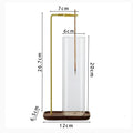 2 in 1 Incense Holder with Glass Ash Catcher and Stick Organizer