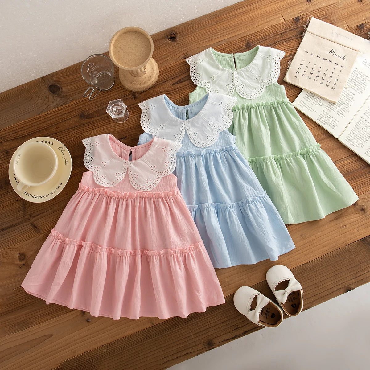 Baby Girl Summer Cotton Sleeveless Dress
