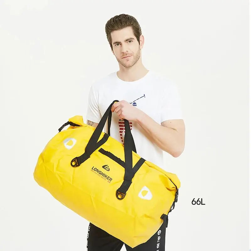 Waterproof Motorcycle Duffle Tail Bag 40–120L Cycling Gym Outdoor Adventure Bag