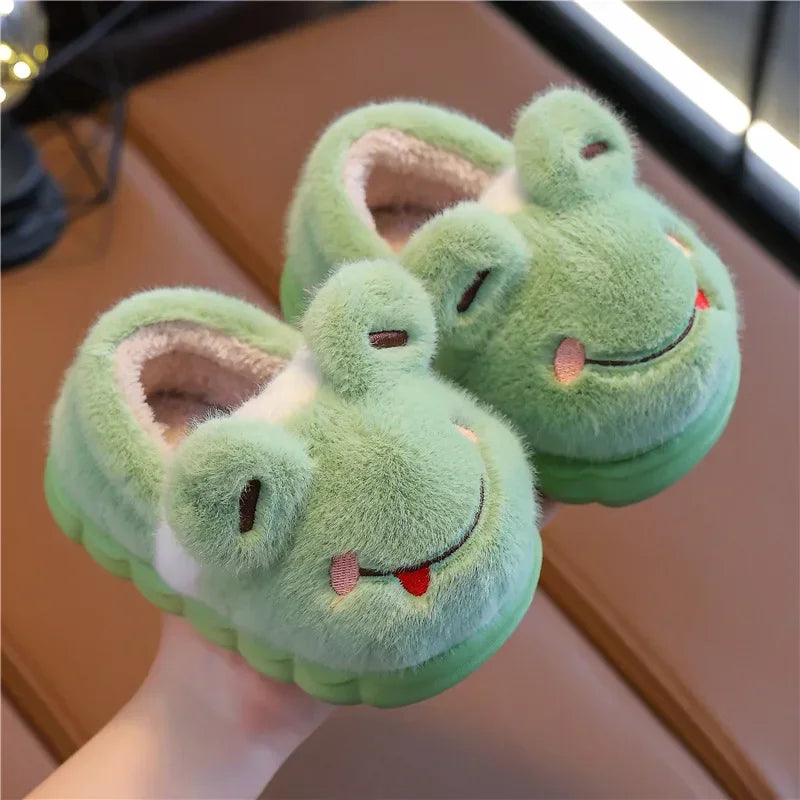 Baby Cartoon Animal Cotton Slippers Soft Warm Non Slip Shoes