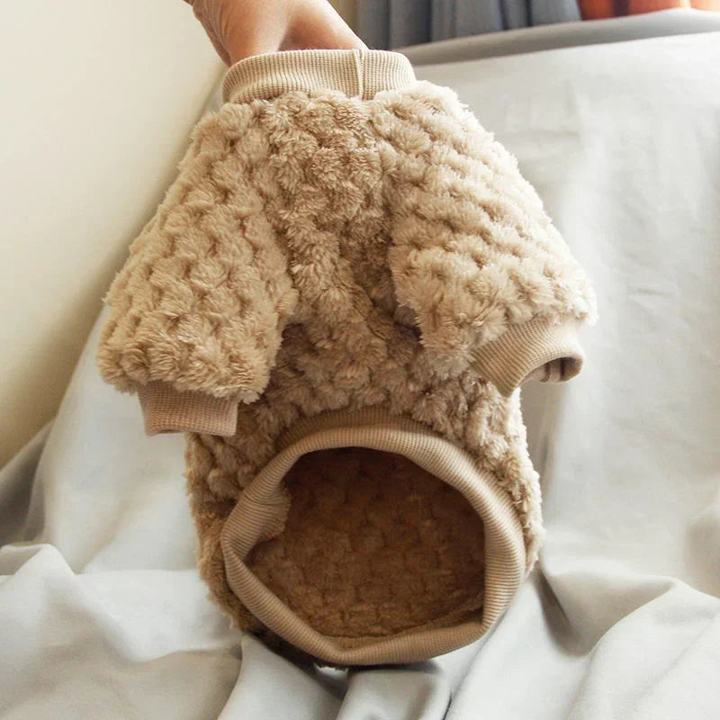 Fleece Dog Hoodie Warm Pet Sweater Jacket
