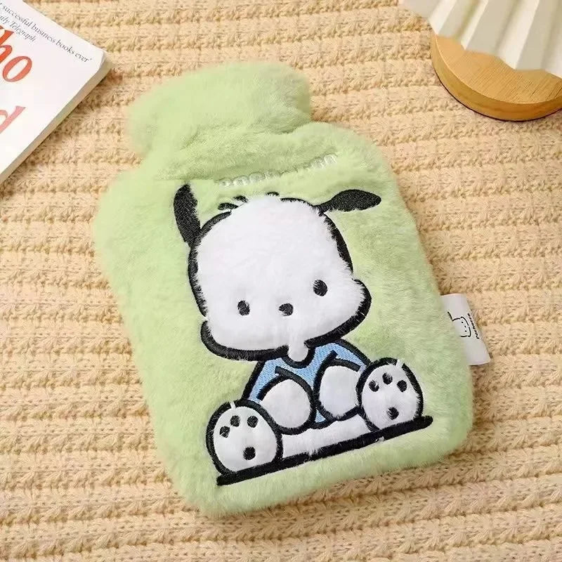 Plush Hot Water Bottle Kuromi Cinnamoroll Winter Hand Warmer Gift
