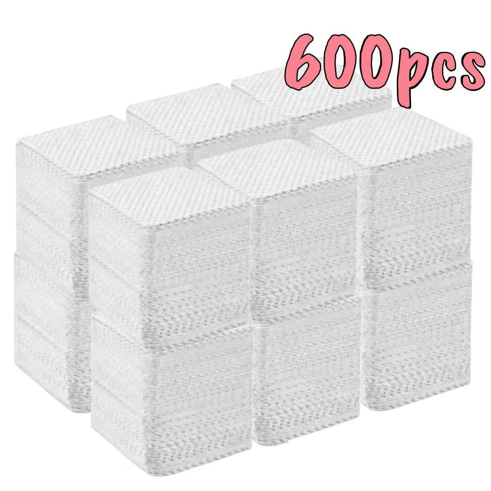 Lint-Free Nail Wipes 600pcs with Pump Bottle