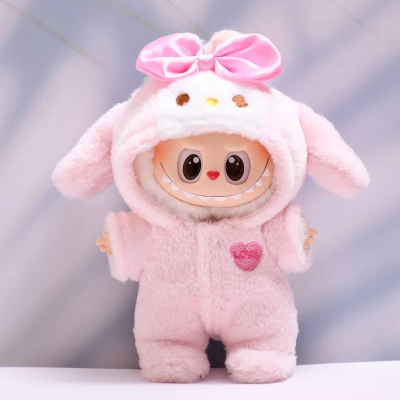 Mini Monster Doll Outfit Set 17cm with Hat and Shoes