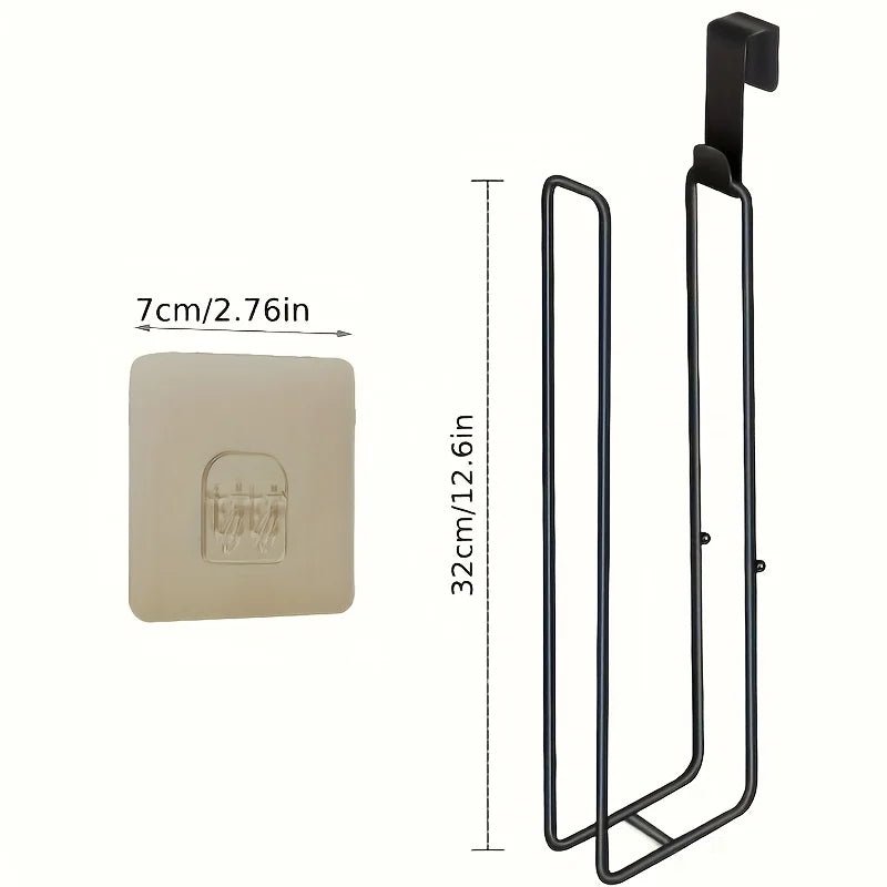 Toilet Paper Holder with Storage Over Tank Wall Mount Bathroom Organizer