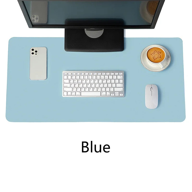 PU Leather Desk Mat Waterproof Non Slip Gaming Mouse Pad Keyboard Pad