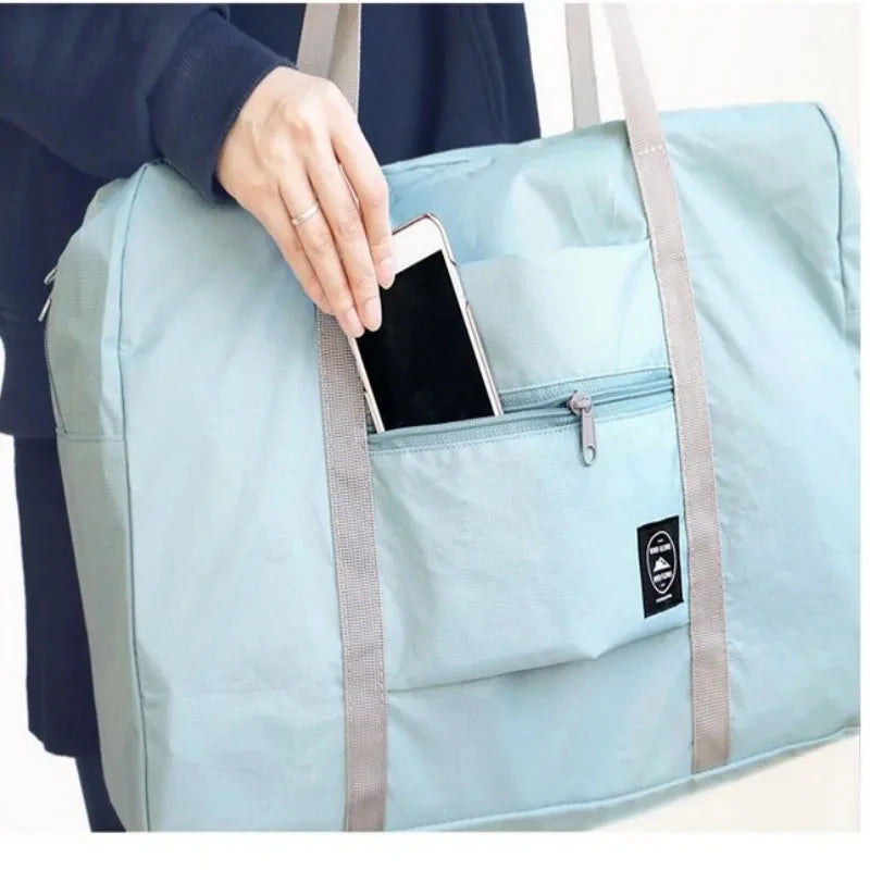 Foldable Travel Duffel Bag Carry On Luggage Large Capacity Lightweight Waterproof Weekend Gym Bag Women