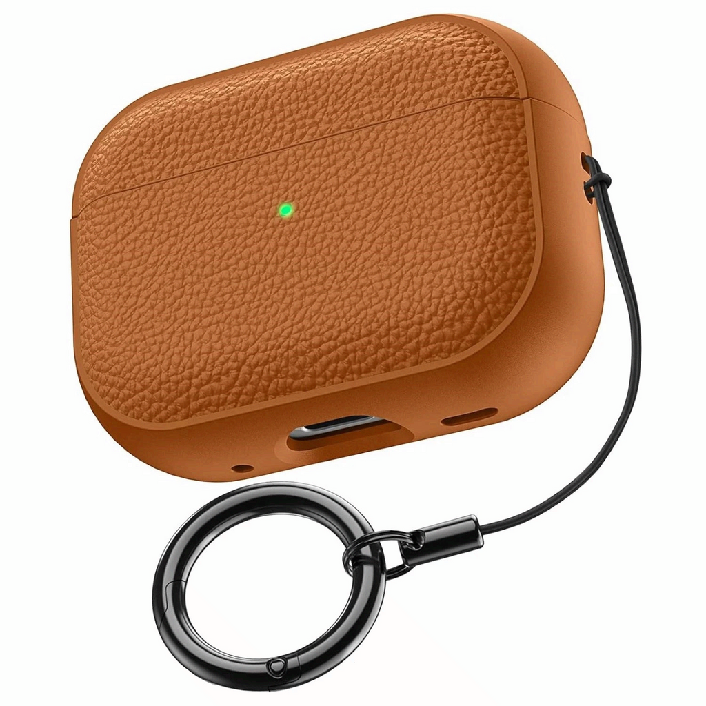 AirPods Pro 3 TPU Leather Case with Lanyard Protective Cover for AirPods 1–4 Pro 2