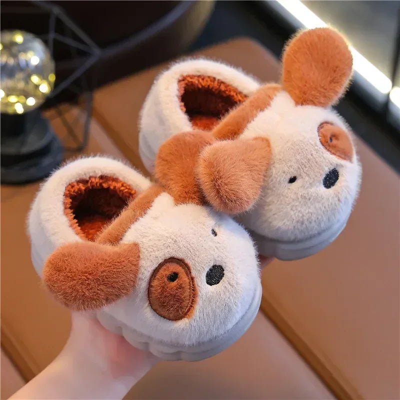 Baby Cartoon Animal Cotton Slippers Soft Warm Non Slip Shoes