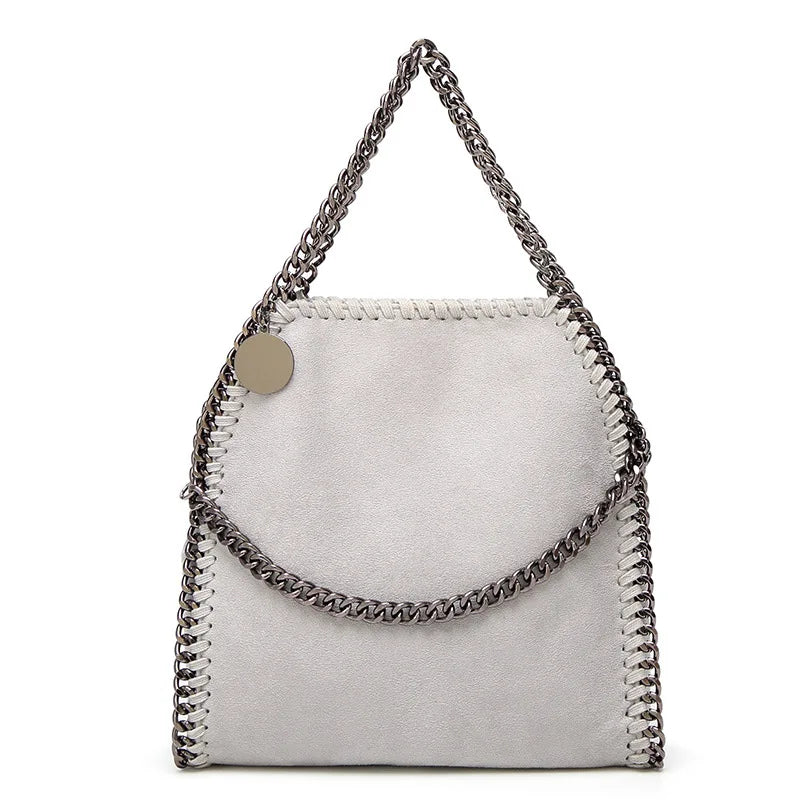 Women Chain Shoulder Bag PU Leather Crossbody Tote Handbag