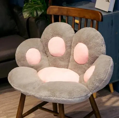 Cat Paw Plush Floor Cushion Soft Seat Pad for Chair Sofa