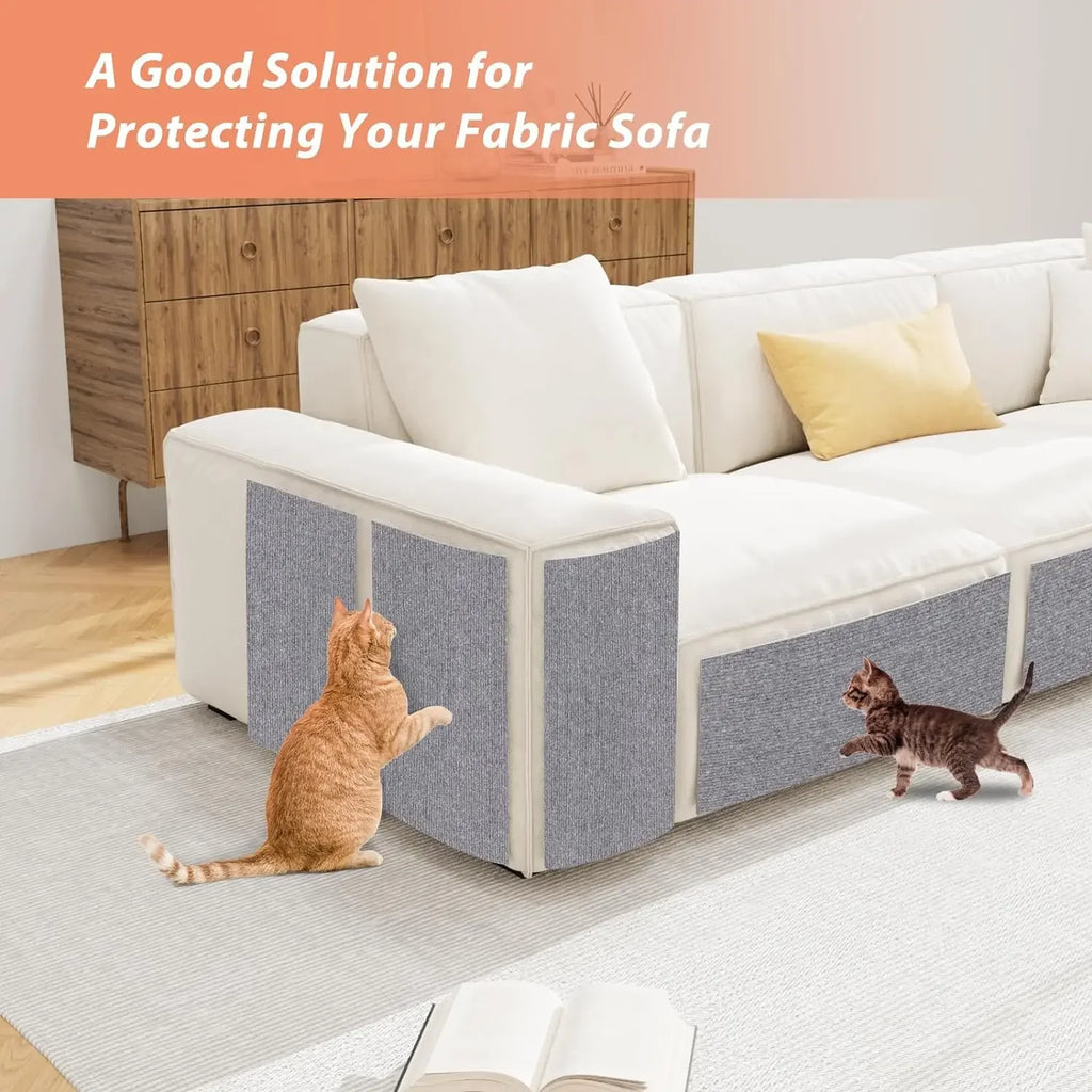 Cat Scratching Mat Self-Adhesive – Furniture Protector Anti-Scratch Carpet for Sofa & Wall