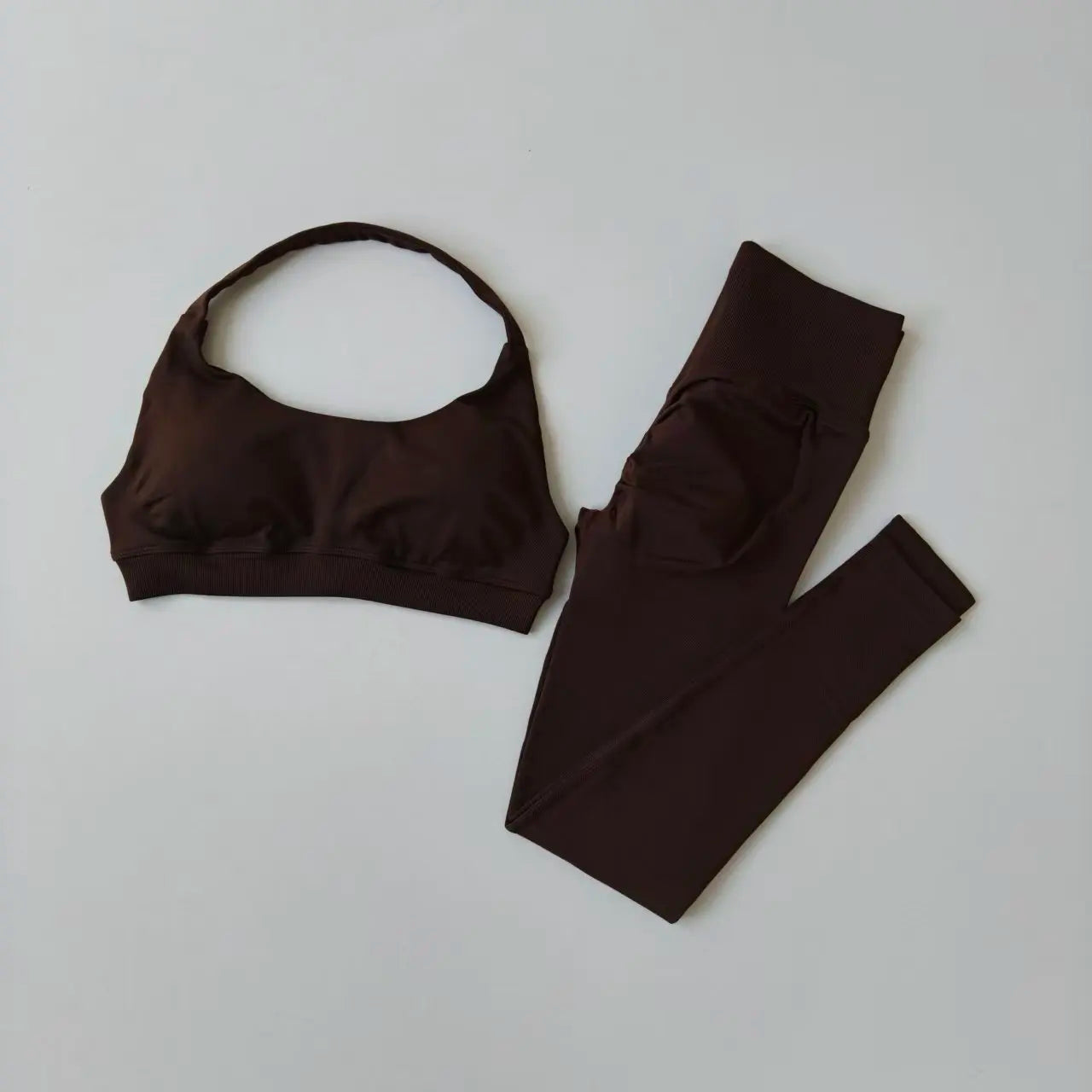 Seamless Yoga Set Women Beauty Back Sports Bra High Waist Leggings Gym Fitness Set
