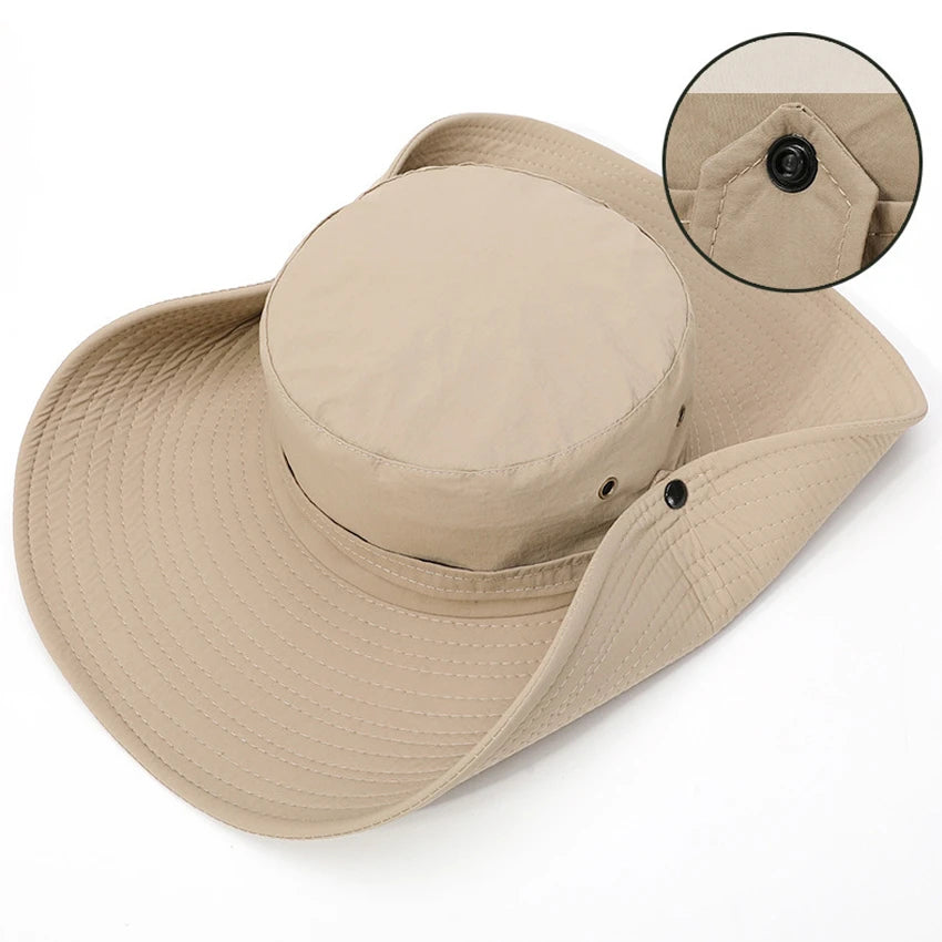Wide Brim UV Protection Bucket Hat