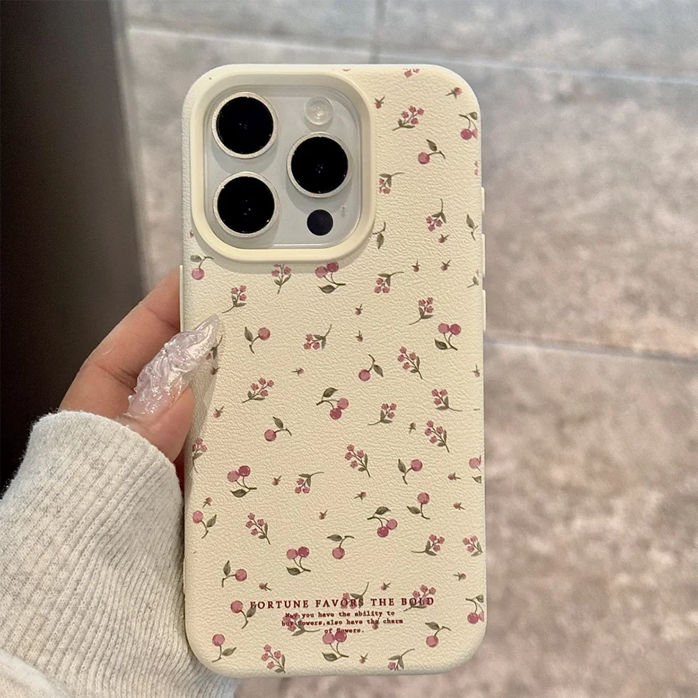 INS Leather Shockproof Soft Silicone iPhone Case