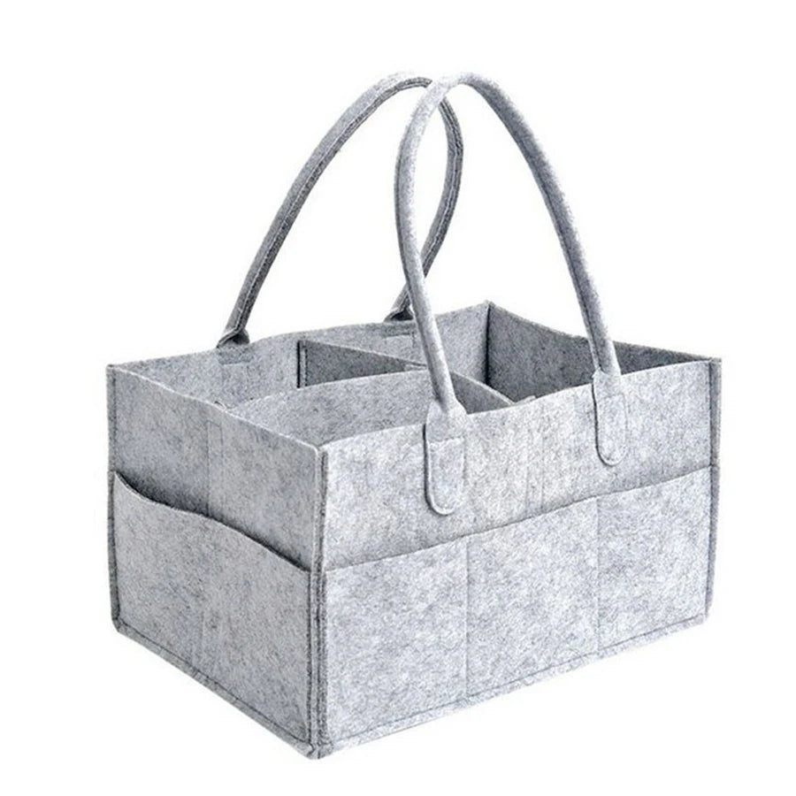 Felt Diaper Caddy Organizer for Baby Toys Diapers