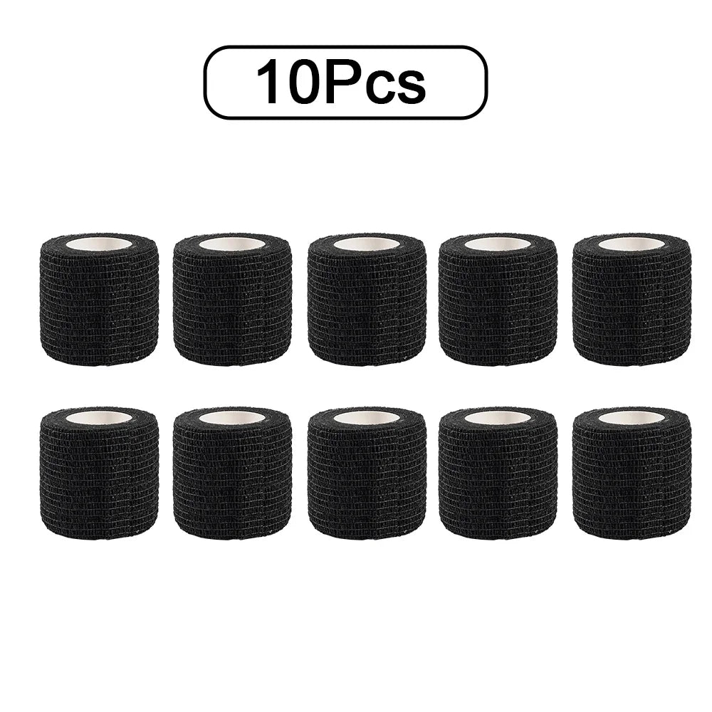 Self Adhesive Elastic Athletic Tape Non Woven Sports Support Bandage 10pcs