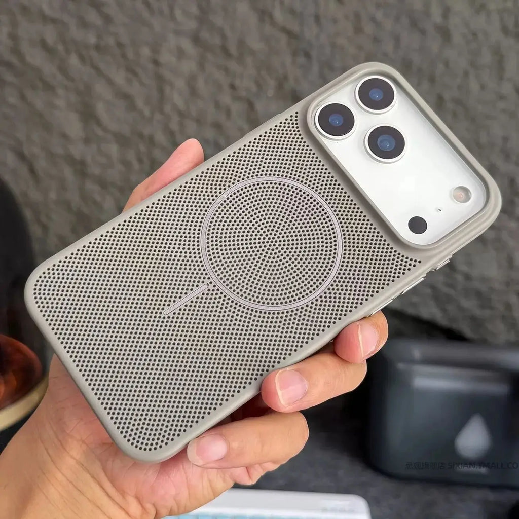 Cooling Hard Case Magnetic Heat Dissipation Breathable Cover iPhone Case