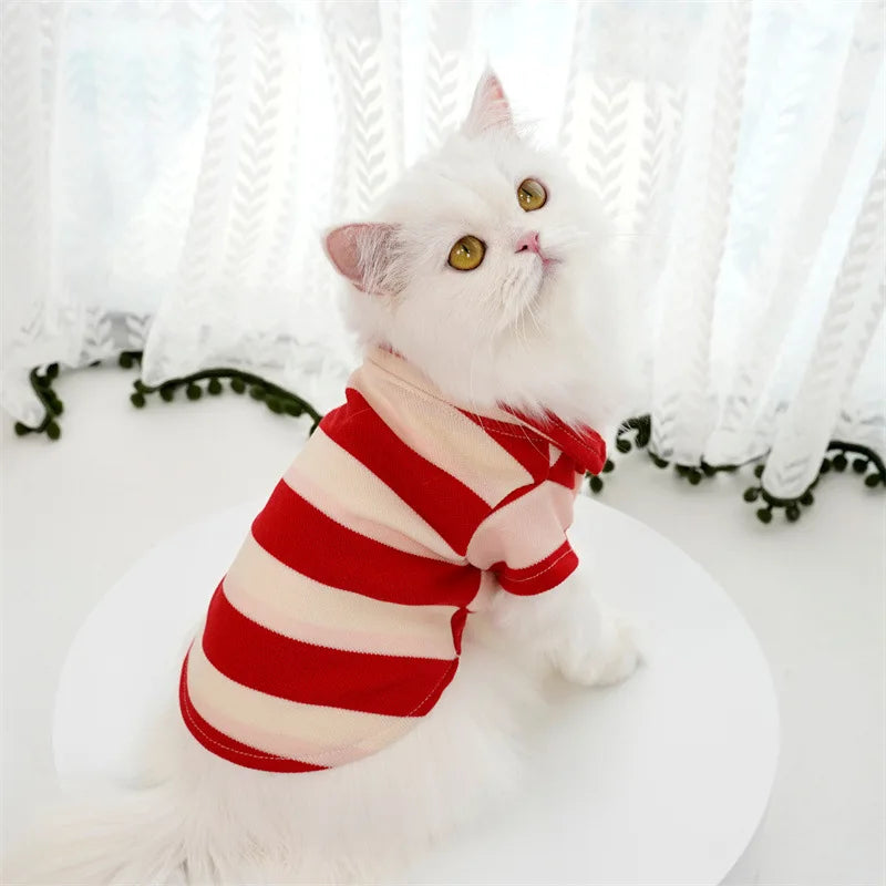 Pet Dog T-Shirt Summer – Casual Breathable Clothes for Small & Large Dogs and Cats
