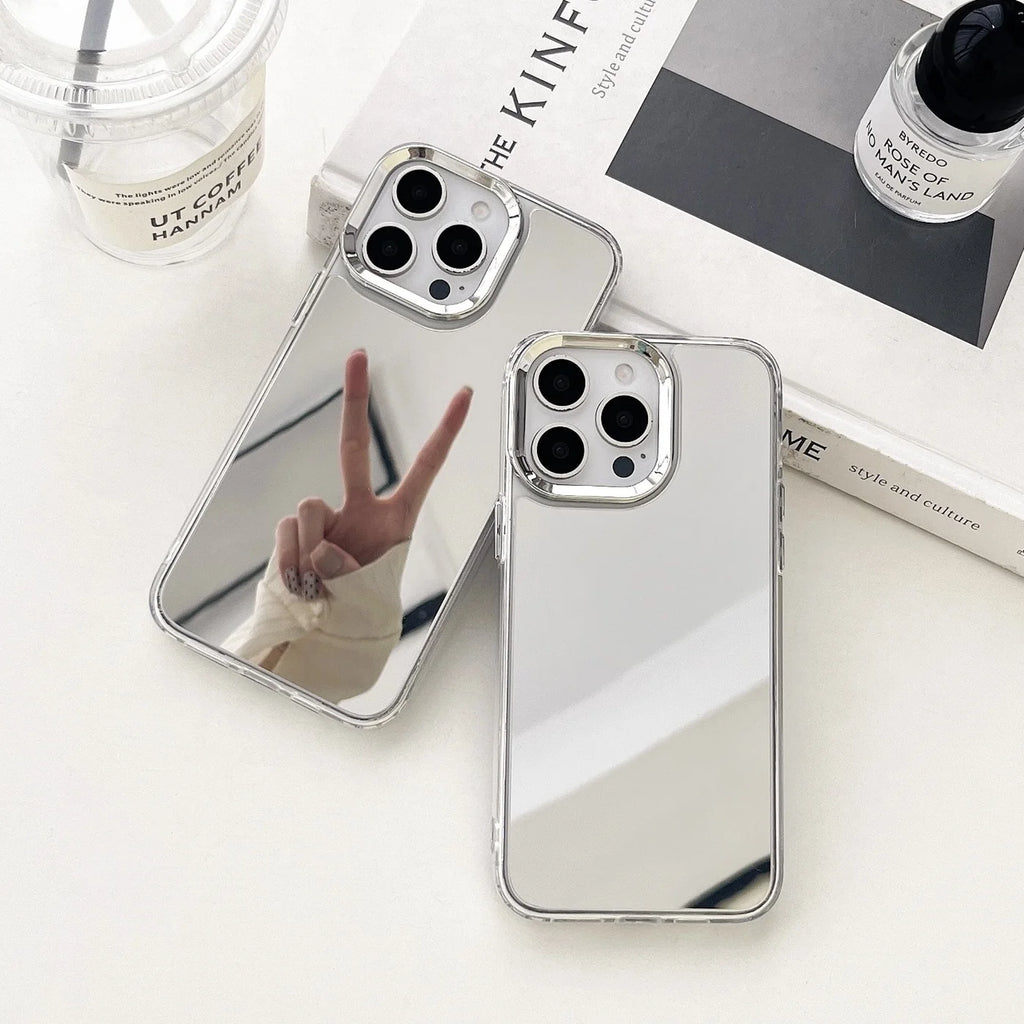 Plating Make Up Mirror iPhone Case