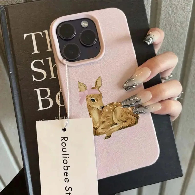 Lichee Pattern Retro Shockproof iPhone Case