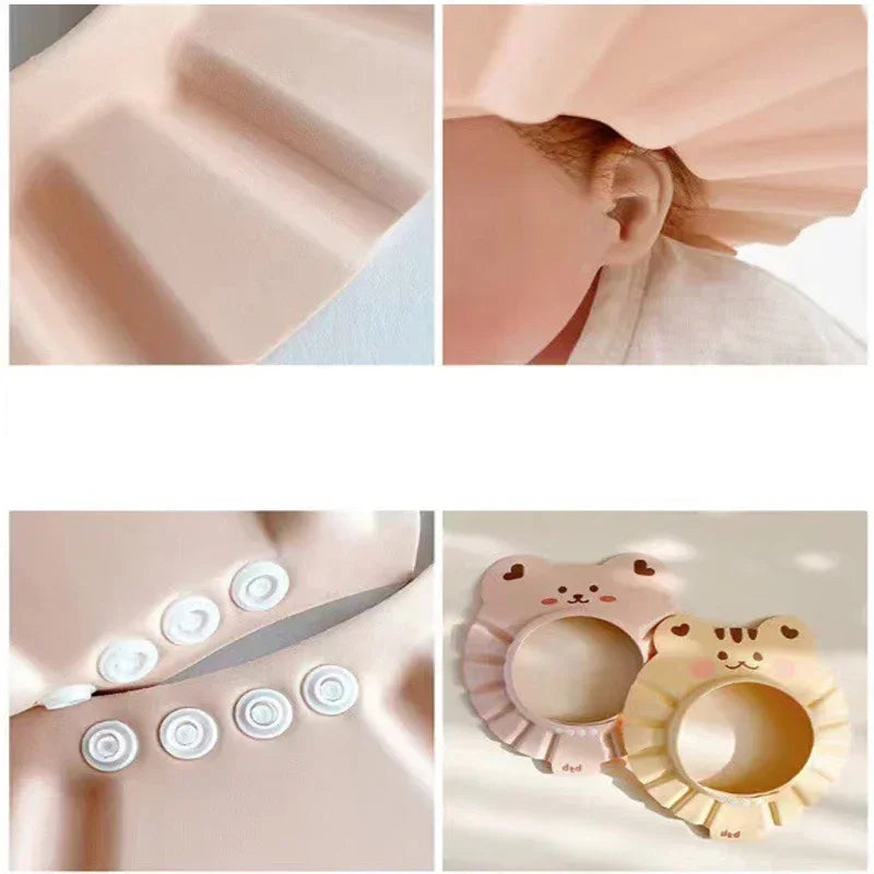 Adjustable Baby Shower Cap Ear Eye Protection