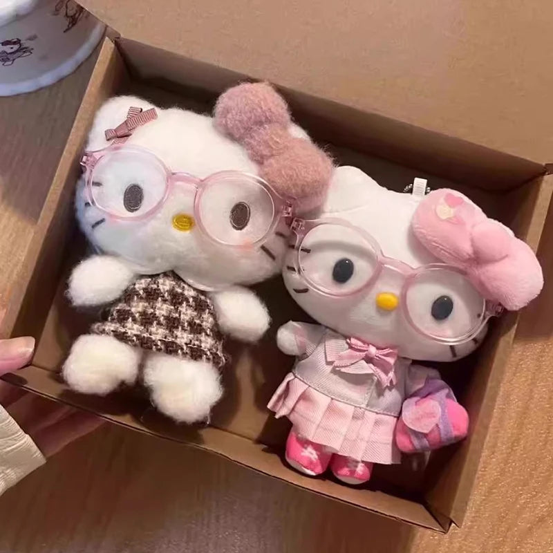 Cute Cat Plush Keychain Bag Charm for Girls