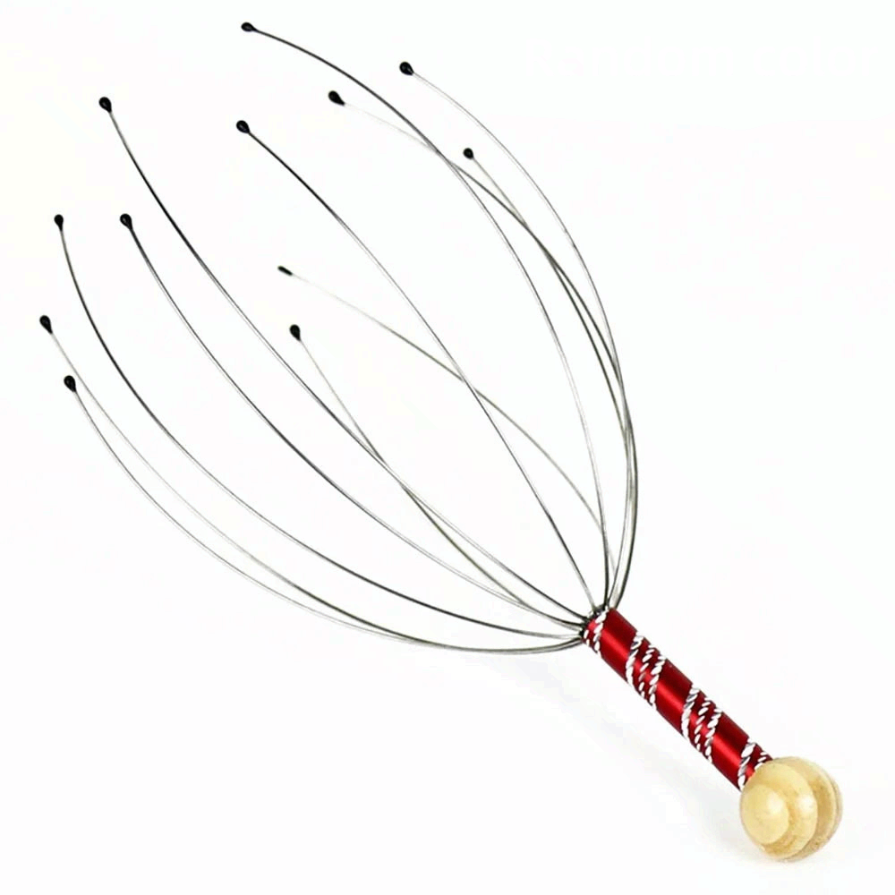 Head Scalp Massager Octopus Massage Tool Stress Relief Relaxation Head Scratcher Hair Scalp Stimulator
