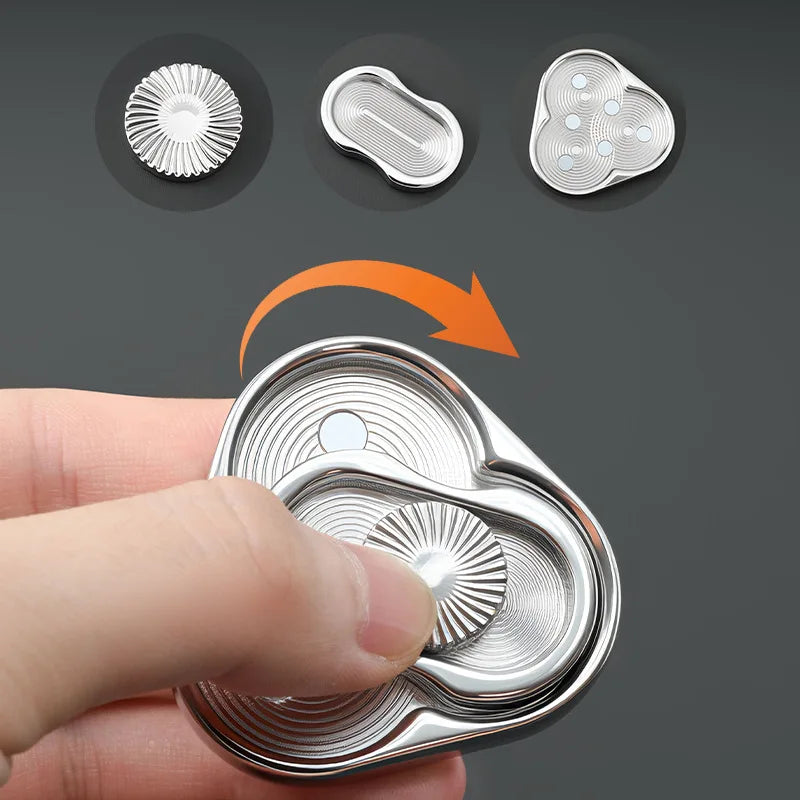 Triangle Spinner Flip Coin EDC Fidget Toy Stress Relief Hand Spinner