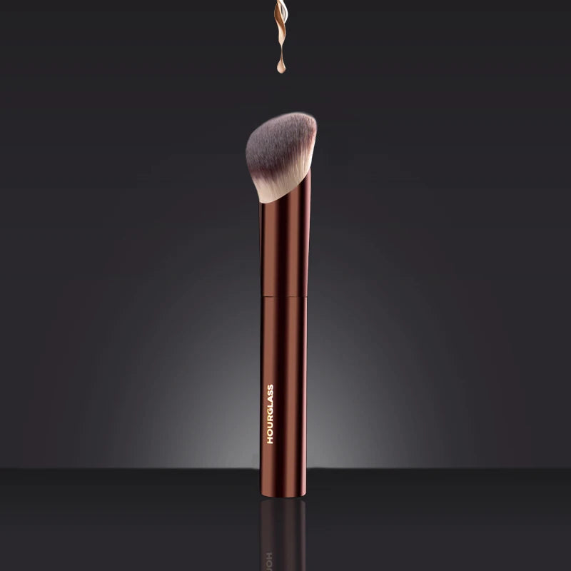 Angled Foundation Makeup Brush – Soft Dense Bristles for Flawless Blending