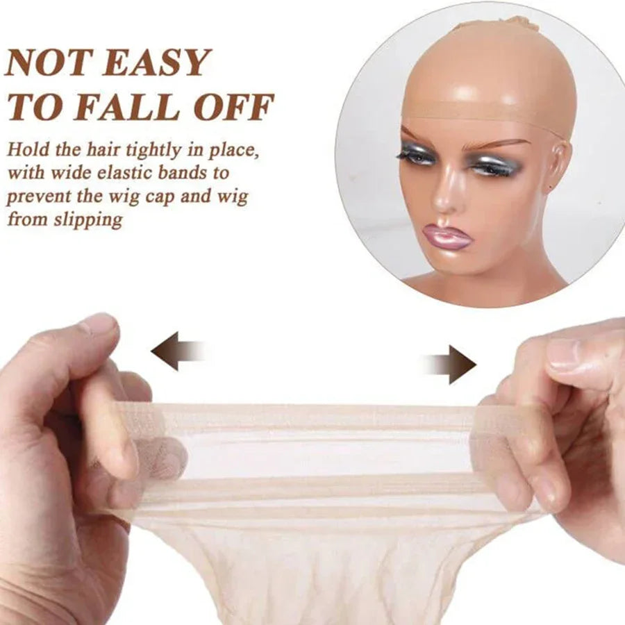 HD Wig Cap – Transparent Stretchy Hair Net for Lace Front Wigs (Breathable & Invisible)