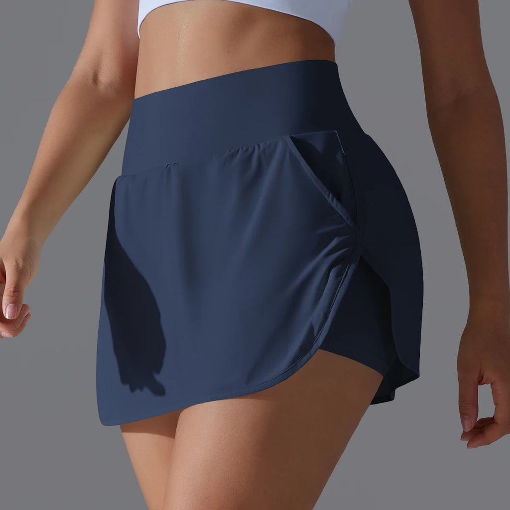 Women’s High Waist Tennis Skirt Breathable Athletic Yoga Fitness Skort