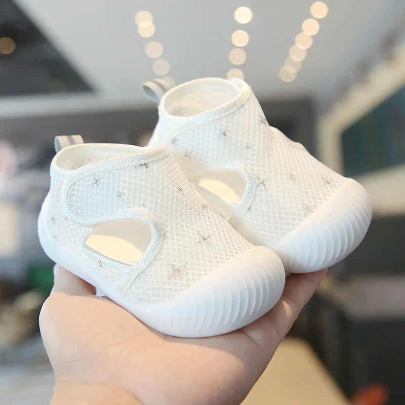 Kids Breathable Mesh Walking Shoes Soft Sole 1 3 Years