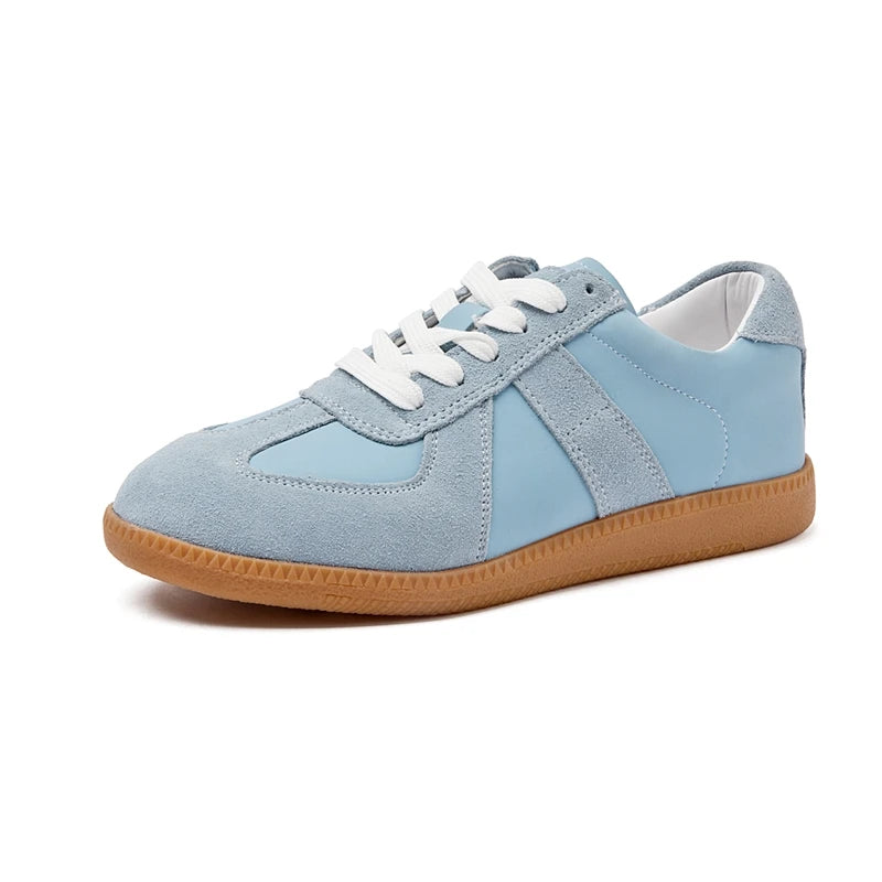 Women Genuine Leather Sneakers Casual Flat Training Shoes Spring 2026