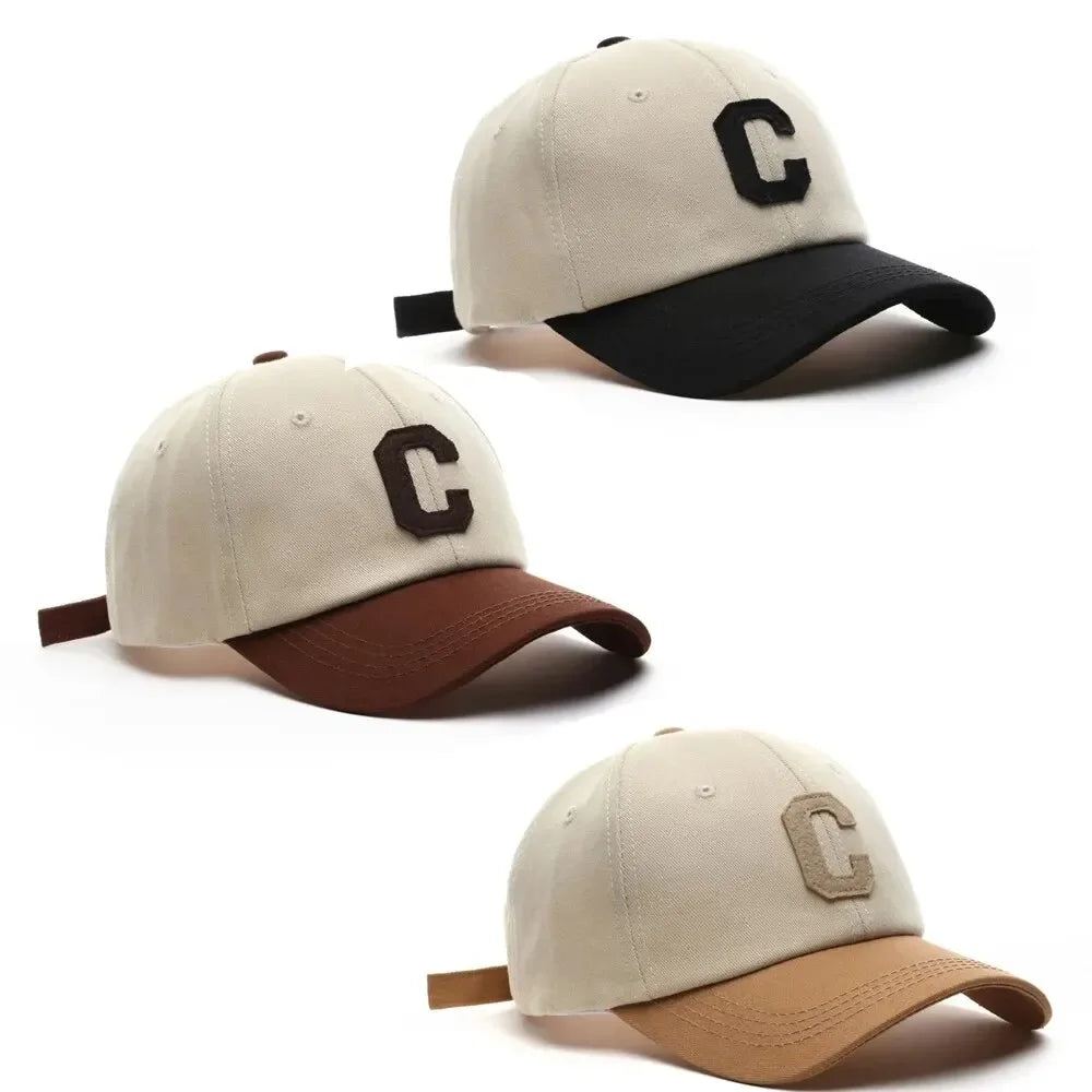 Letter C Patch Adjustable Baseball Cap