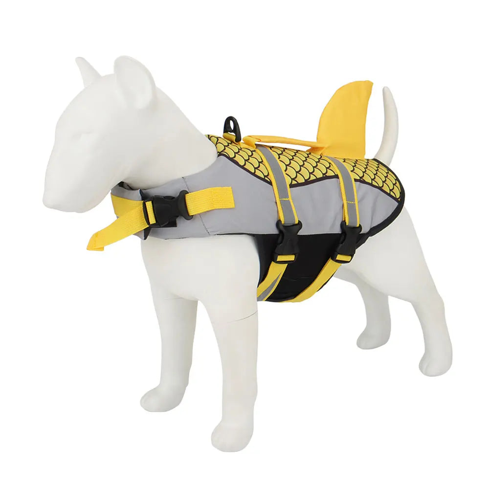 Shark Dog Life Jacket Swim Vest Pet Swimming Harness for Summer